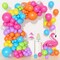 153pcs Summer Tropical Balloon Arch Garland Kit Different Sizes 18 12 10 5inch Hot Pink Green Blue Yellow Purple Orange Rainbow Balloons